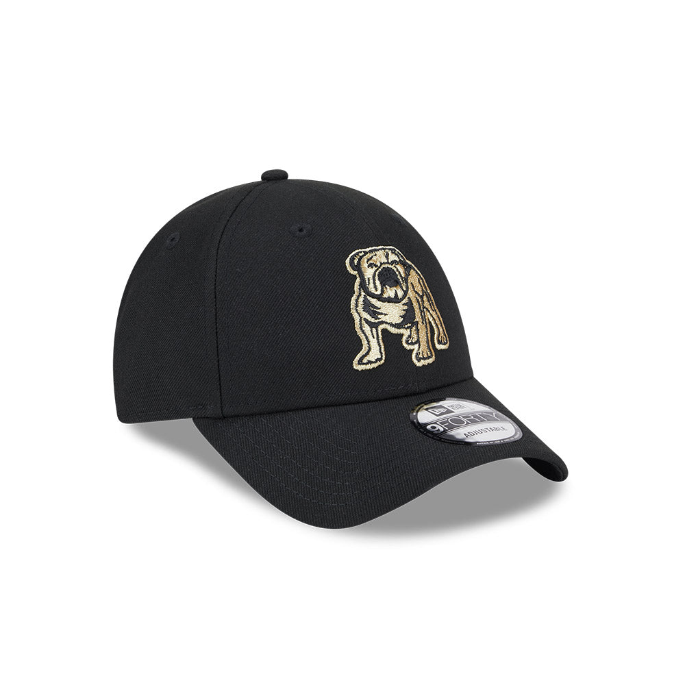 Canterbury-Bankstown Bulldogs Hat - NRL 2025 Black Gold 9forty Snapback Cap - New Era